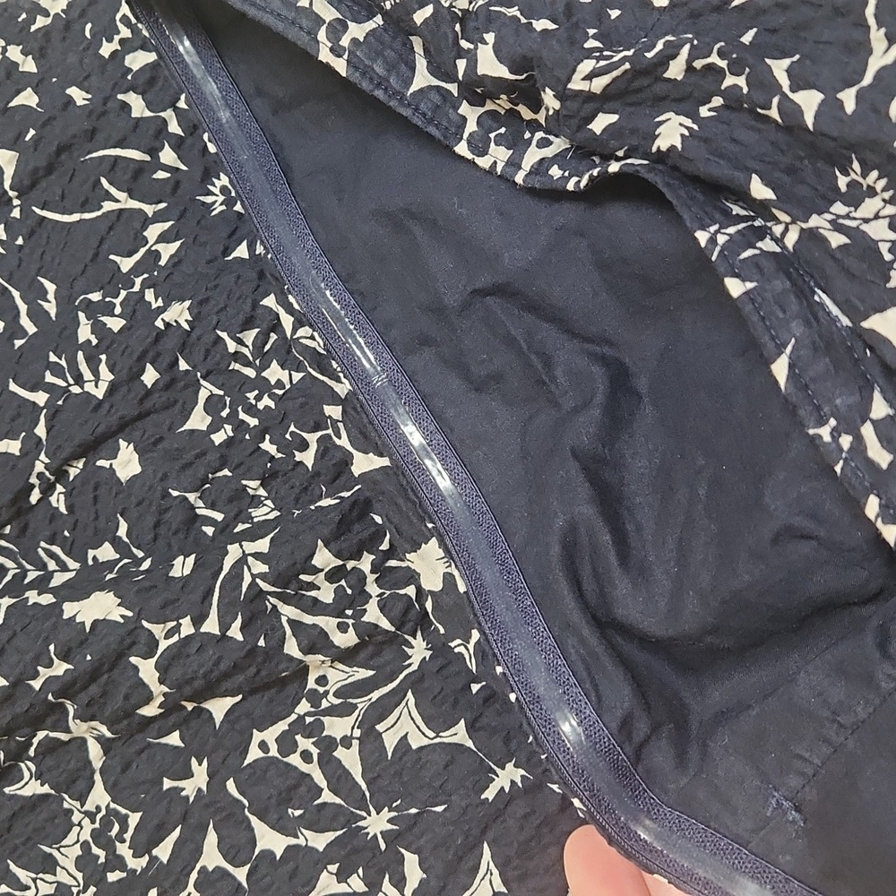 J. Crew strapless navy blue floral dress, size 2 - Picture 7 of 8